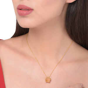 
            
                Load image into Gallery viewer, Citrine Petal Necklace
            
        
