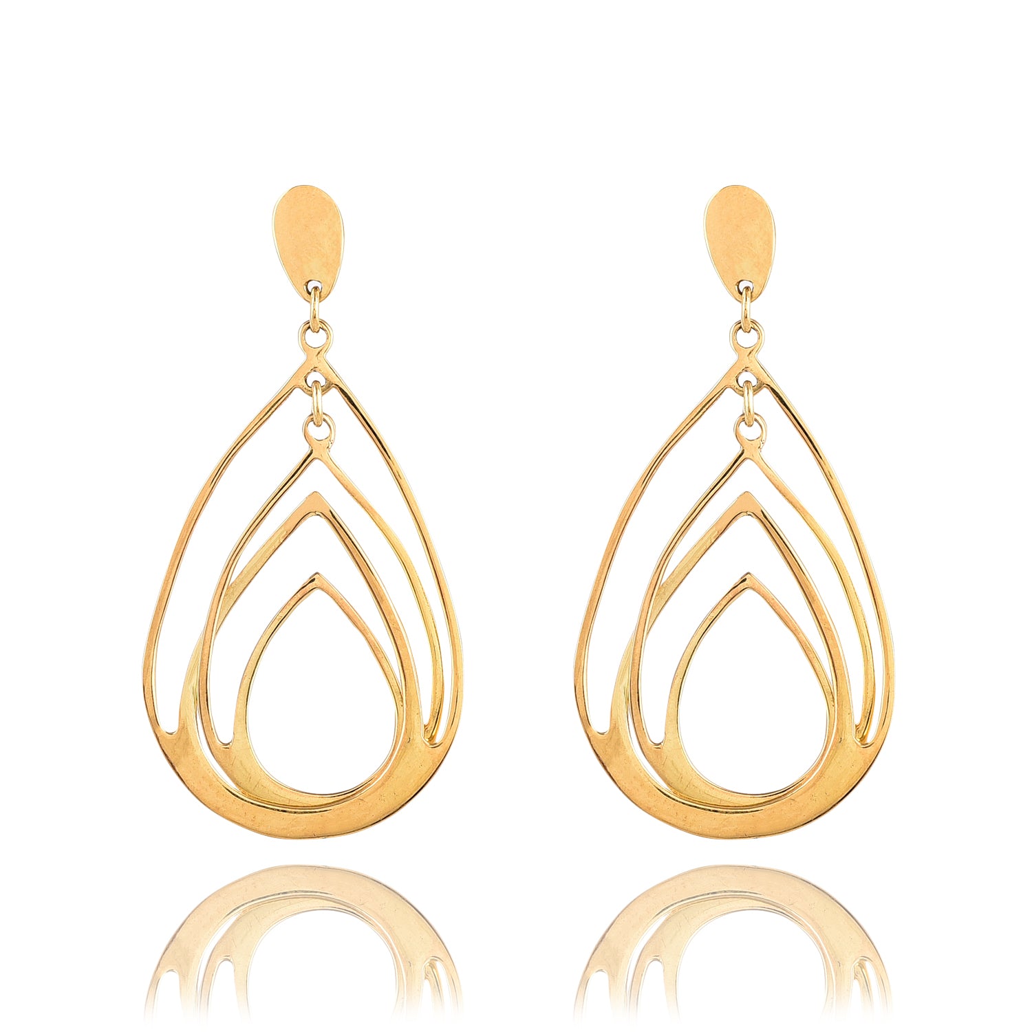 Golden Moving Hoops