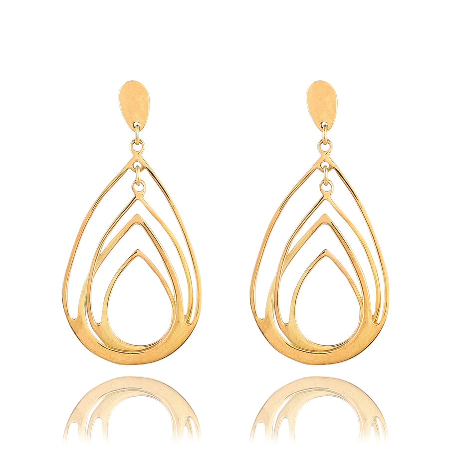 Golden Moving Hoops