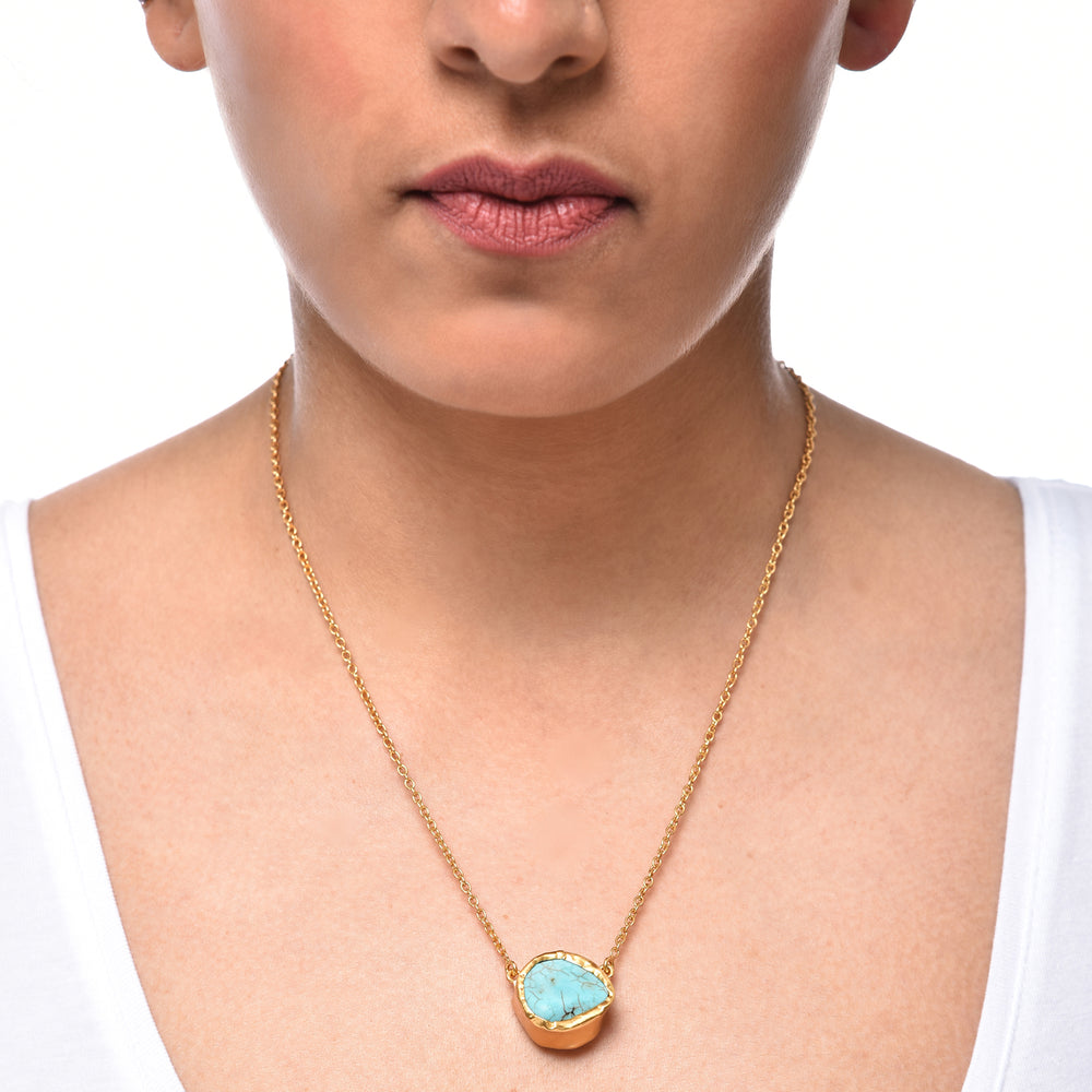
            
                Load image into Gallery viewer, Throat Chakra  - Blue Turquoise Necklace
            
        