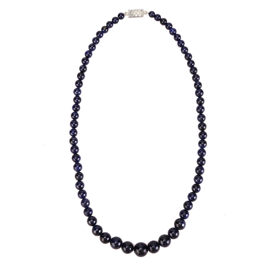 Blue Sapphire Big Bead (Single String)