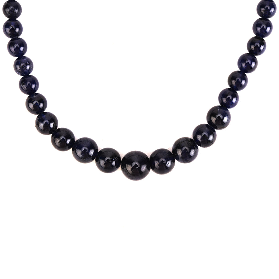 Blue Sapphire Big Bead (Single String)