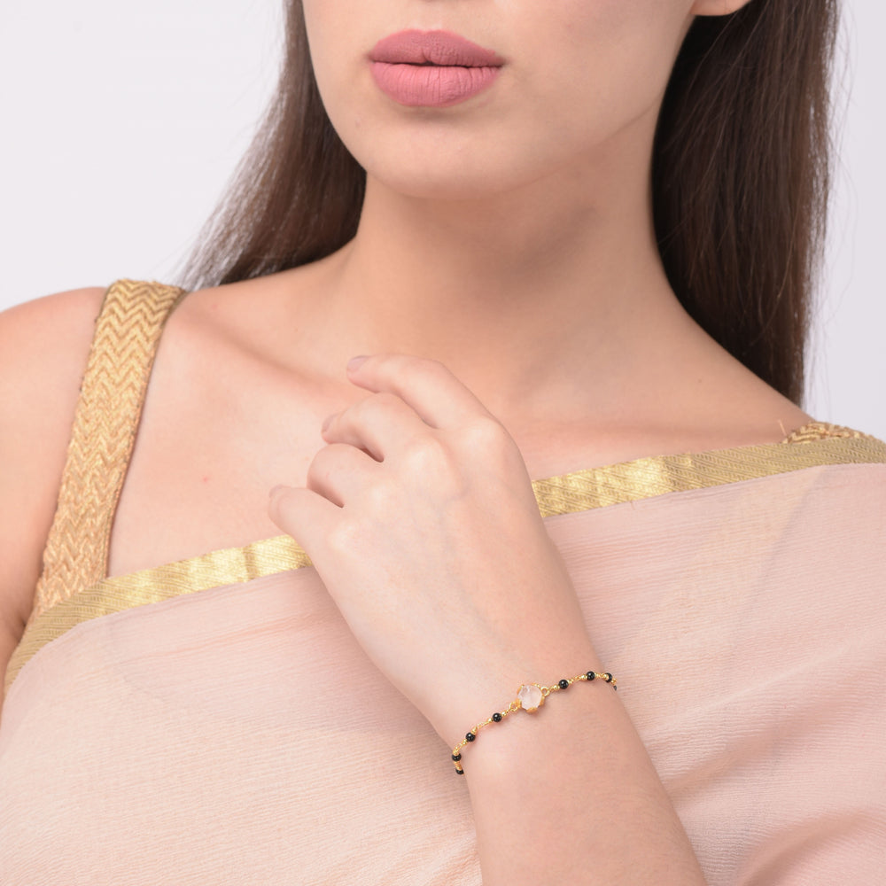 Nazar Bracelet Rose Quartz Amaltaas