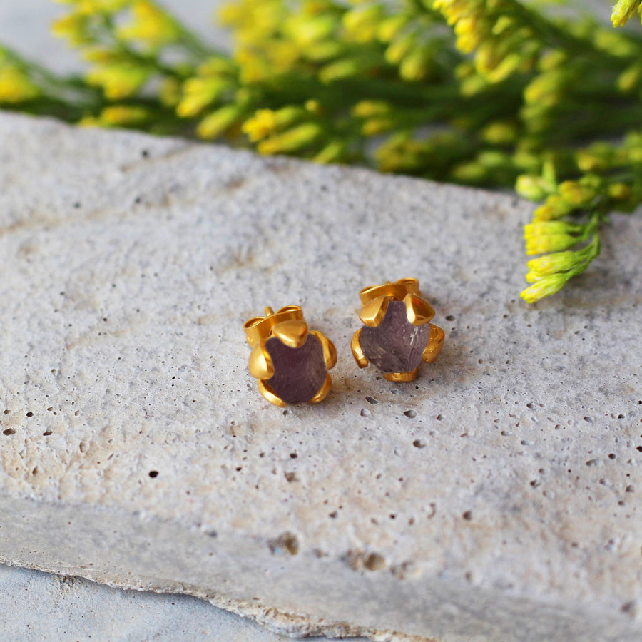 Stunning Stud Amethyst