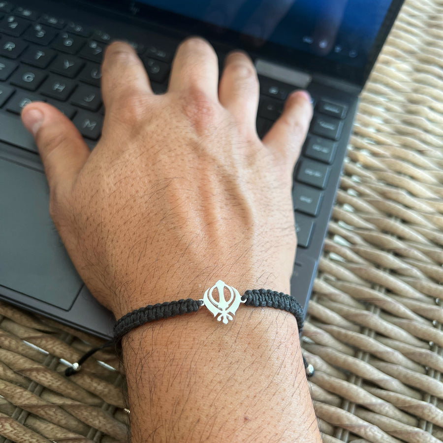 Men - Khanda 92.5 Silver Bracelet