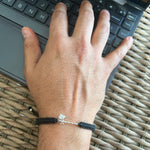 MEN Blessed Hands - Thakur ji Bansuri 92.5 Silver Bracelet