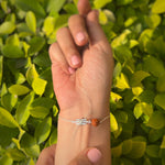 WOMEN Blessed Hands - Third Eye with Rudhraksh 92.5 Silver Bracelet