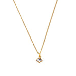 White Polki Lotus Necklace