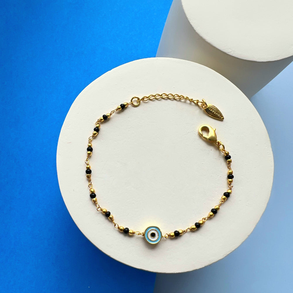 Evil Eye Bracelet in Gold Filled, Blue Evil Eye, Turkish Evil Eye, Nazar  Bracelet, Protection Bracelet, Dainty, Gift for Friend