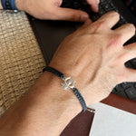 MEN Blessed Hands- Trishul 92.5 silver Bracelet