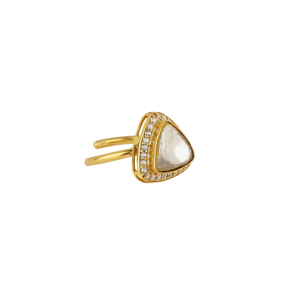 
            
                Load image into Gallery viewer, Royal Sparkle- Moissanite Open Ring
            
        