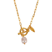 Baroque Pearl Link Necklace
