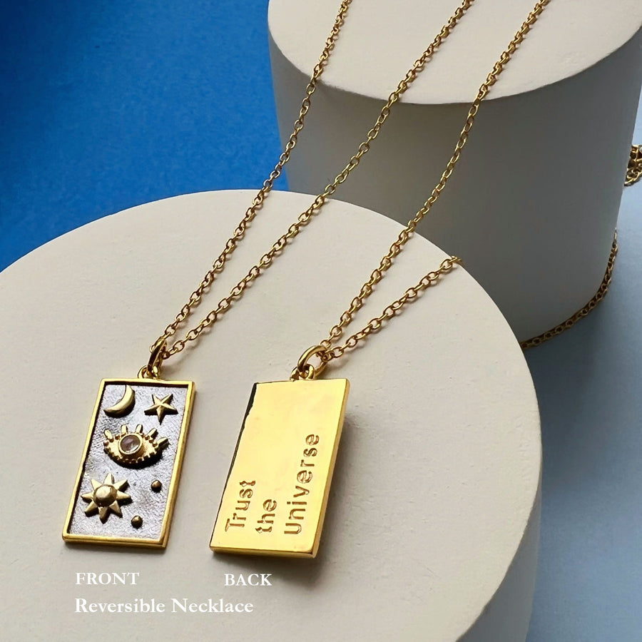 Trust The Universe - Reversible Necklace