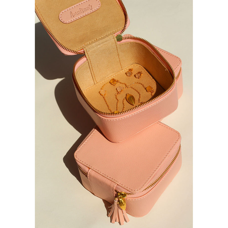 Big Multi Purpose Bag - Pink Vegan Leather Box